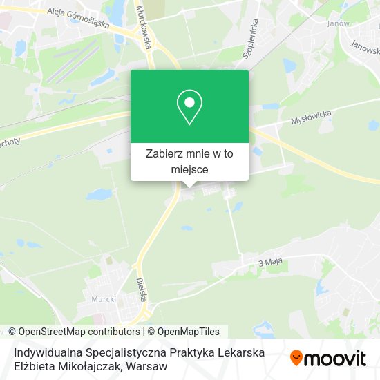 Mapa Indywidualna Specjalistyczna Praktyka Lekarska Elżbieta Mikołajczak