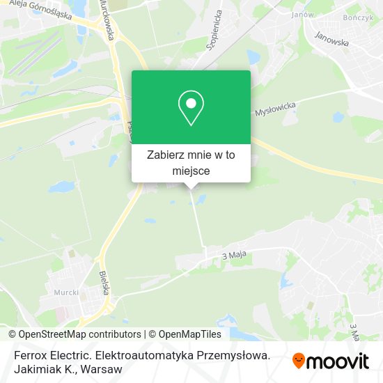 Mapa Ferrox Electric. Elektroautomatyka Przemysłowa. Jakimiak K.