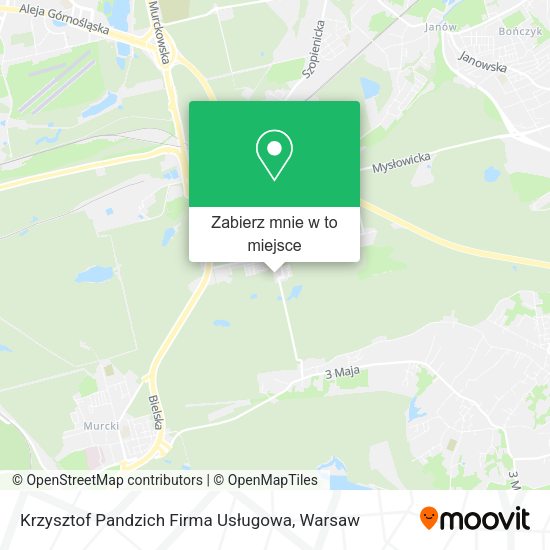 Mapa Krzysztof Pandzich Firma Usługowa