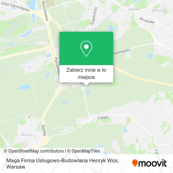 Mapa Maga Firma Usługowo-Budowlana Henryk Wior