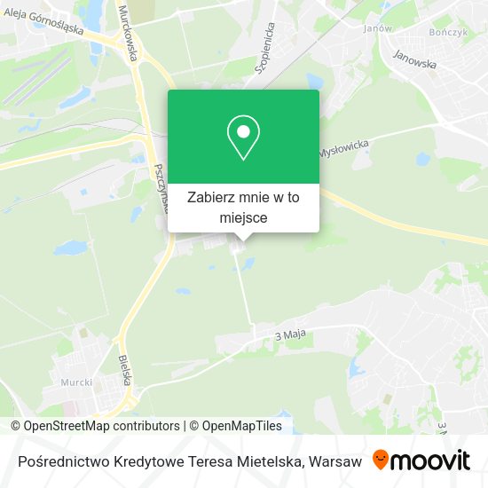 Mapa Pośrednictwo Kredytowe Teresa Mietelska