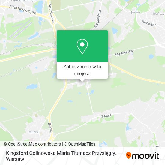 Mapa Kingsford Golinowska Maria Tłumacz Przysięgły