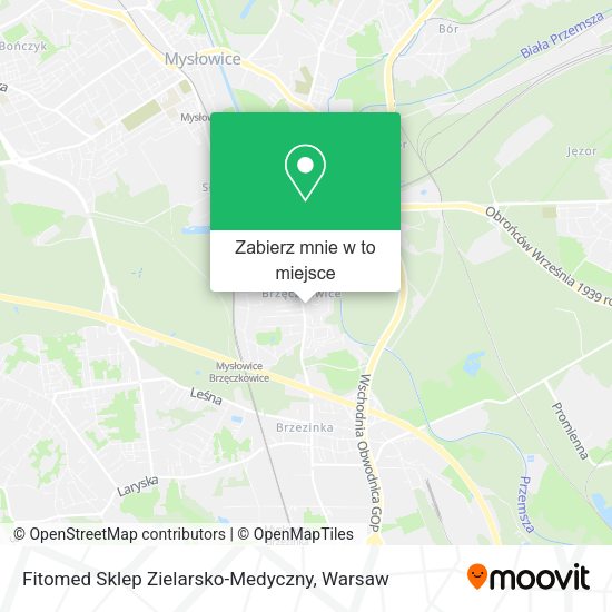 Mapa Fitomed Sklep Zielarsko-Medyczny