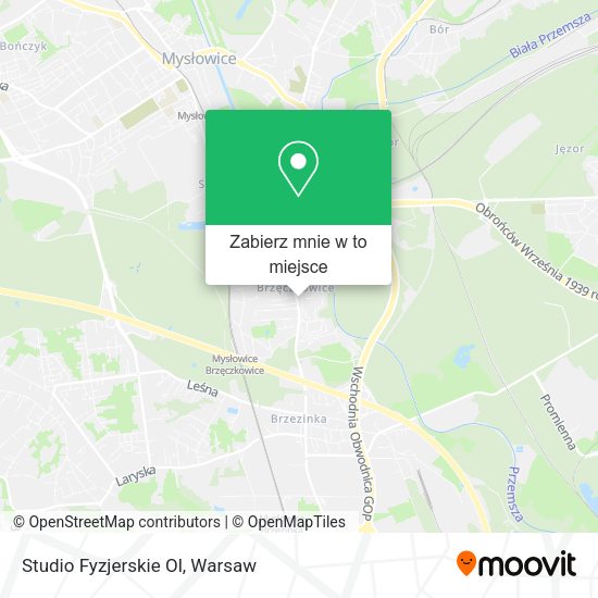 Mapa Studio Fyzjerskie Ol