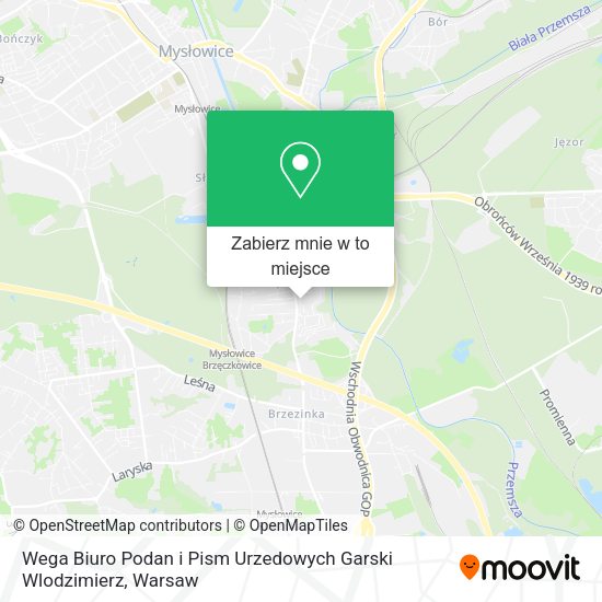 Mapa Wega Biuro Podan i Pism Urzedowych Garski Wlodzimierz