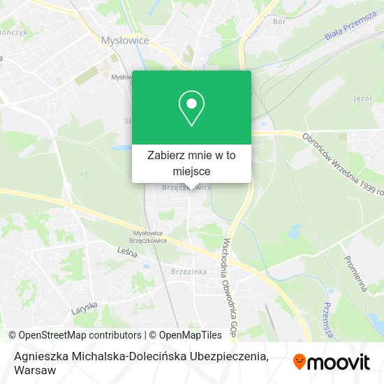 Mapa Agnieszka Michalska-Dolecińska Ubezpieczenia