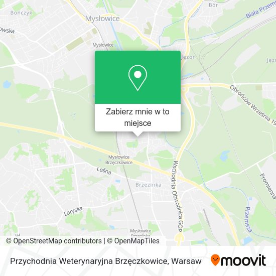 Mapa Przychodnia Weterynaryjna Brzęczkowice