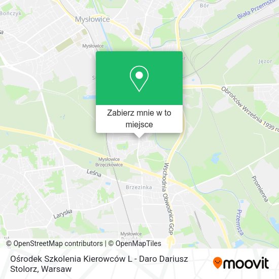 Mapa Ośrodek Szkolenia Kierowców L - Daro Dariusz Stolorz