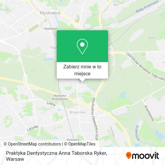 Mapa Praktyka Dentystyczna Anna Taborska Ryker