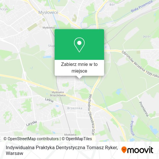 Mapa Indywidualna Praktyka Dentystyczna Tomasz Ryker