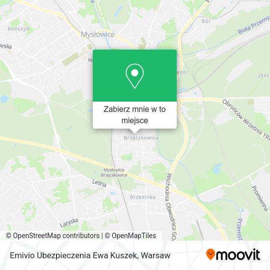 Mapa Emivio Ubezpieczenia Ewa Kuszek