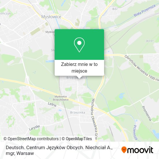 Mapa Deutsch. Centrum Języków Obcych. Niechciał A., mgr