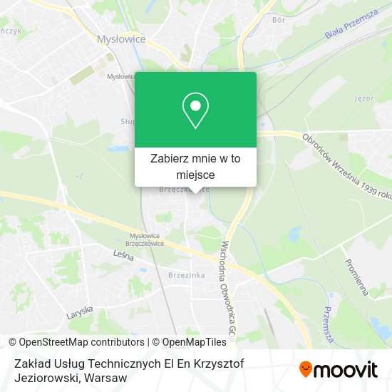 Mapa Zakład Usług Technicznych El En Krzysztof Jeziorowski