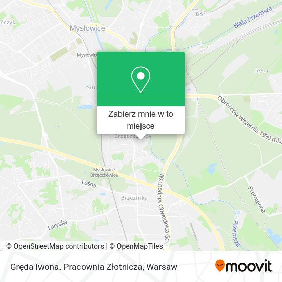 Mapa Gręda Iwona. Pracownia Złotnicza