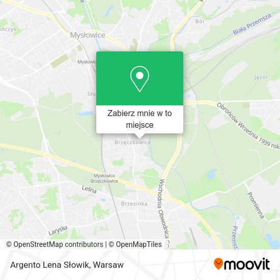 Mapa Argento Lena Słowik