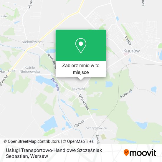 Mapa Usługi Transportowo-Handlowe Szczęśniak Sebastian