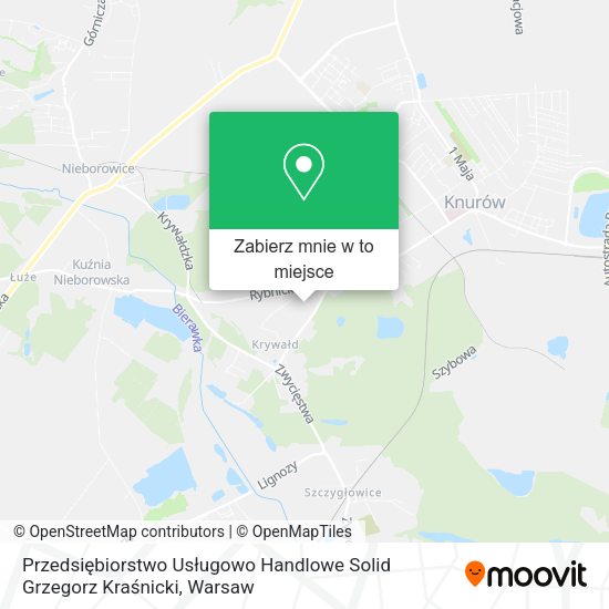 Mapa Przedsiębiorstwo Usługowo Handlowe Solid Grzegorz Kraśnicki