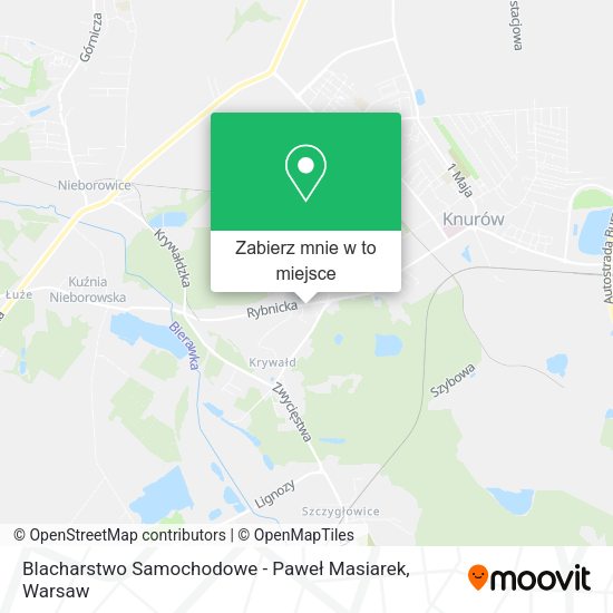 Mapa Blacharstwo Samochodowe - Paweł Masiarek