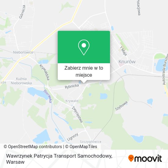 Mapa Wawrzynek Patrycja Transport Samochodowy