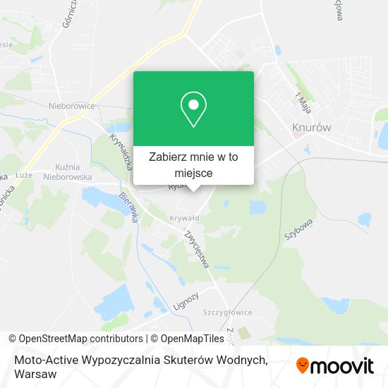 Mapa Moto-Active Wypozyczalnia Skuterów Wodnych