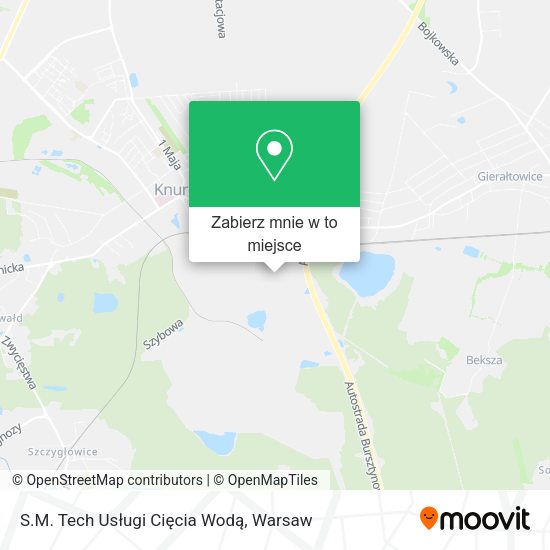 Mapa S.M. Tech Usługi Cięcia Wodą