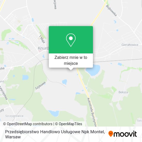 Mapa Przedsiębiorstwo Handlowo Usługowe Npk Montel