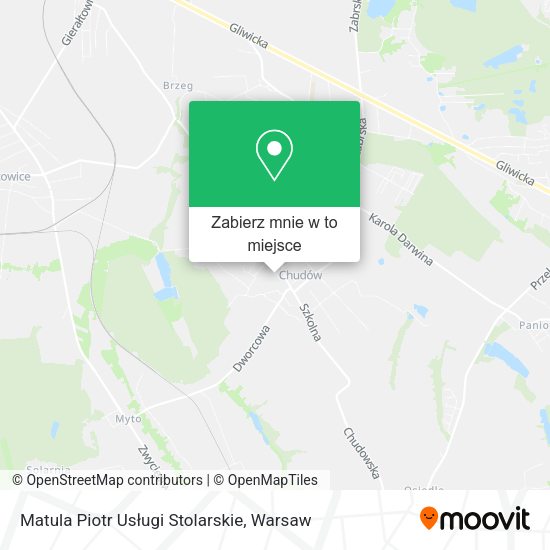 Mapa Matula Piotr Usługi Stolarskie