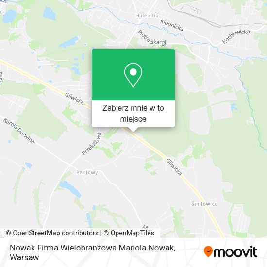 Mapa Nowak Firma Wielobranżowa Mariola Nowak