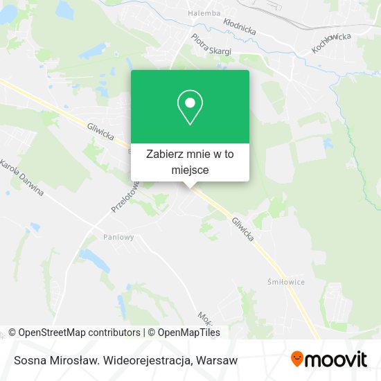 Mapa Sosna Mirosław. Wideorejestracja