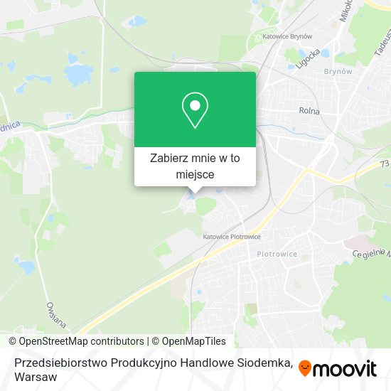 Mapa Przedsiebiorstwo Produkcyjno Handlowe Siodemka