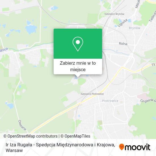 Mapa Ir Iza Rugała - Spedycja Międzynarodowa i Krajowa