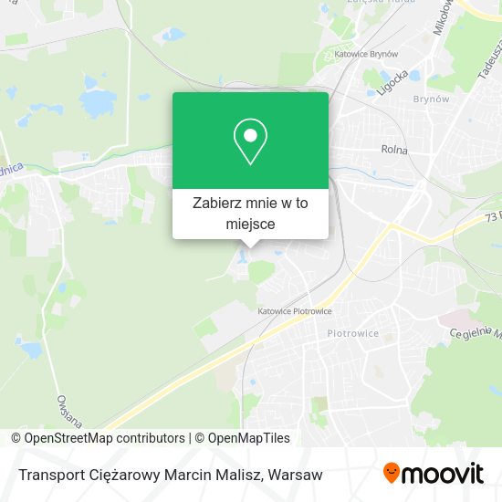 Mapa Transport Ciężarowy Marcin Malisz