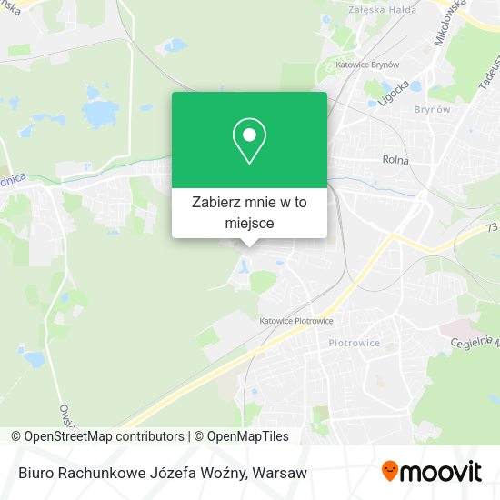 Mapa Biuro Rachunkowe Józefa Woźny