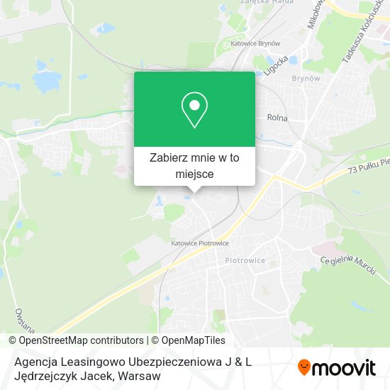 Mapa Agencja Leasingowo Ubezpieczeniowa J & L Jędrzejczyk Jacek