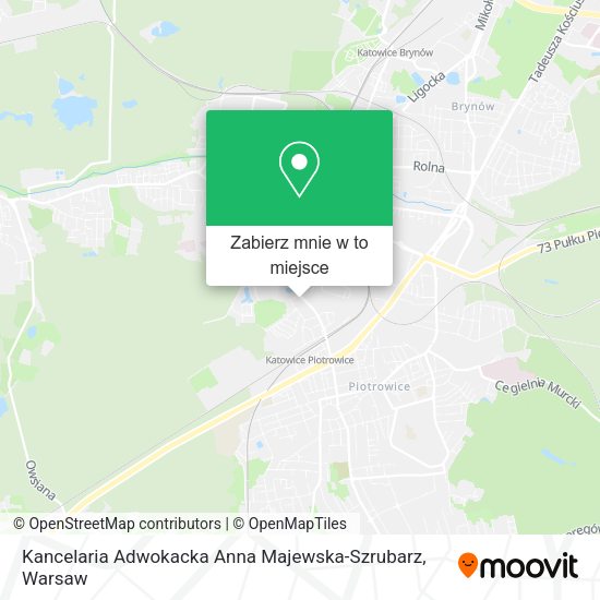 Mapa Kancelaria Adwokacka Anna Majewska-Szrubarz