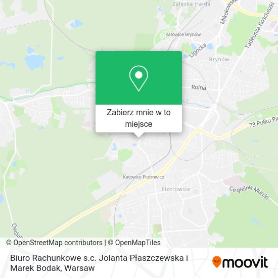 Mapa Biuro Rachunkowe s.c. Jolanta Płaszczewska i Marek Bodak