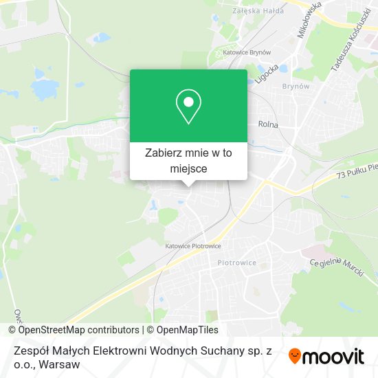 Mapa Zespół Małych Elektrowni Wodnych Suchany sp. z o.o.