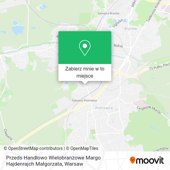 Mapa Przeds Handlowo Wielobranżowe Margo Hajdenrajch Małgorzata