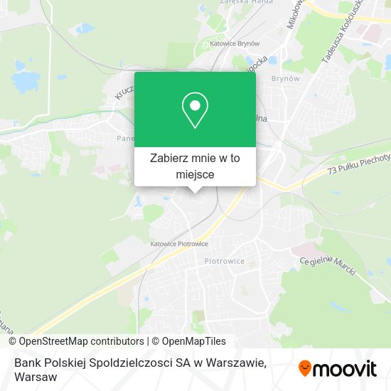 Mapa Bank Polskiej Spoldzielczosci SA w Warszawie