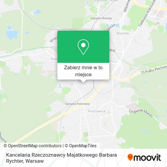 Mapa Kancelaria Rzeczoznawcy Majatkowego Barbara Rychter