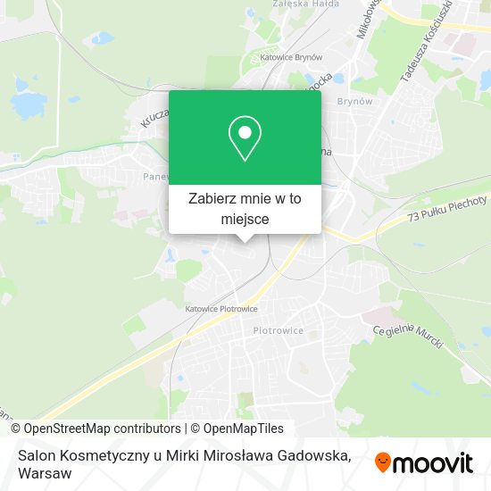 Mapa Salon Kosmetyczny u Mirki Mirosława Gadowska