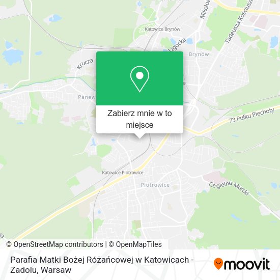 Mapa Parafia Matki Bożej Różańcowej w Katowicach - Zadolu