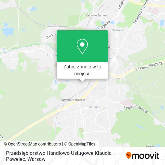 Mapa Przedsiębiorstwo Handlowo-Usługowe Klaudia Pawelec