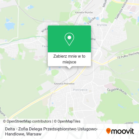 Mapa Delta - Zofia Delega Przedsiębiorstwo Usługowo-Handlowe