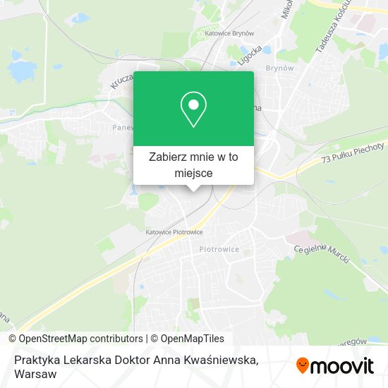 Mapa Praktyka Lekarska Doktor Anna Kwaśniewska