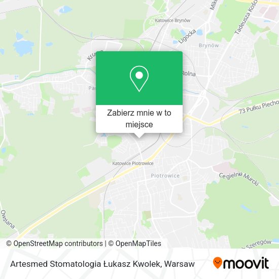 Mapa Artesmed Stomatologia Łukasz Kwolek