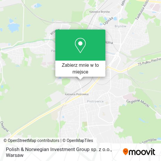 Mapa Polish & Norwegian Investment Group sp. z o.o.