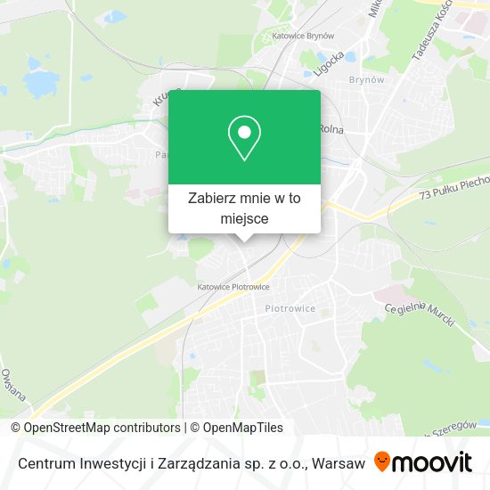 Mapa Centrum Inwestycji i Zarządzania sp. z o.o.