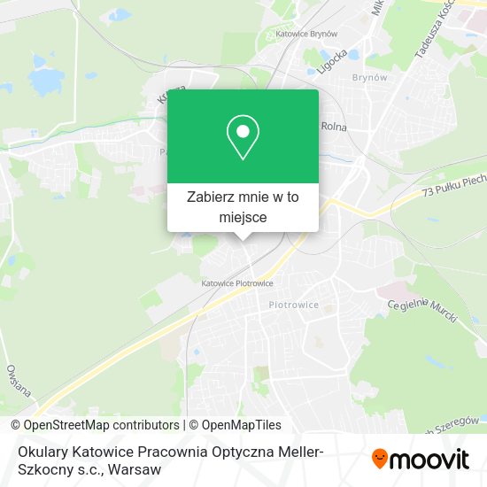 Mapa Okulary Katowice Pracownia Optyczna Meller-Szkocny s.c.