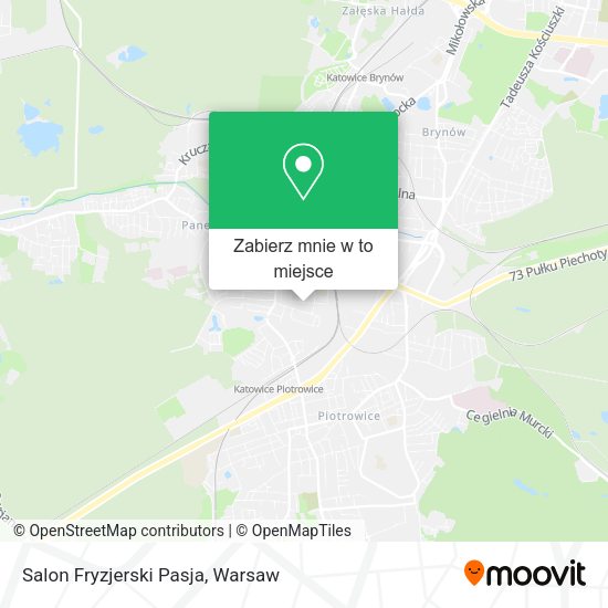 Mapa Salon Fryzjerski Pasja